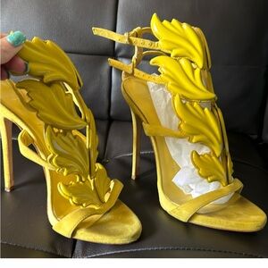 Yellow Women's High Heel Sandals